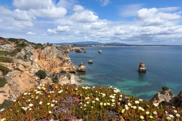 Wunderschöne atlantische küste in portugal, lagos — Stockfoto