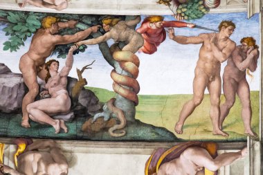 Adam and Eve, Sistine Chapel clipart