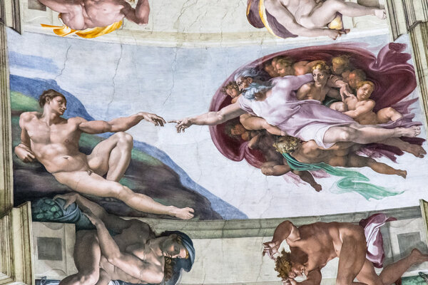 The Creation of Adam, Sistine Chapel, Vatican