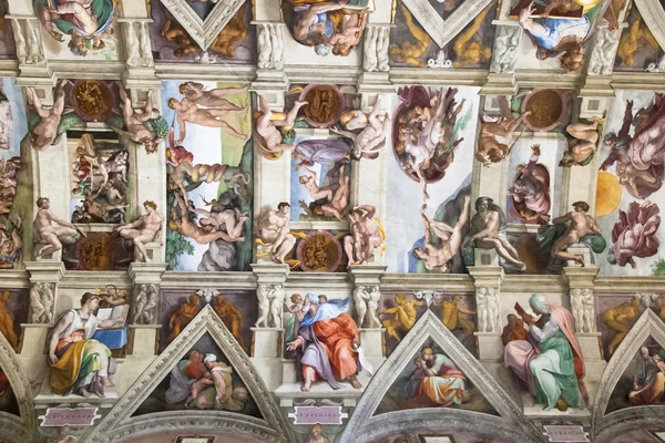 Cappella Sistina soffitto — Foto Stock
