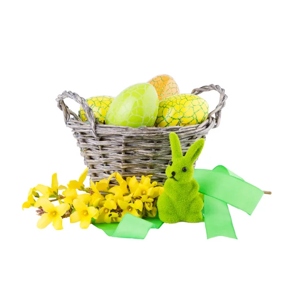 Decoración de Pascua aislada sobre fondo blanco — Foto de Stock