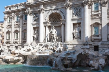 Roma - Mayıs 2009: trevi Çeşmesi şehir ve en ünlü'deki en büyük Barok Çeşme'nın dünya. 23 Mayıs 2009.