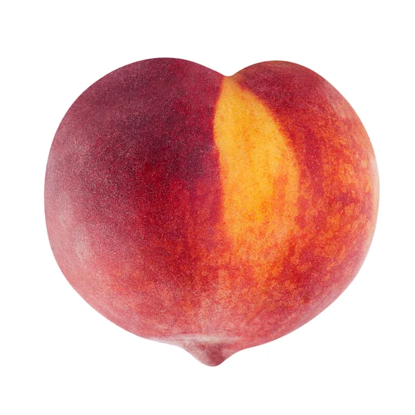 Peach fruit in heart shape — Stock Photo, Image