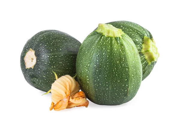 Zucchini-Gemüse isoliert auf weiß — Stockfoto