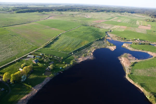 Luftaufnahme eines Landes — Stockfoto