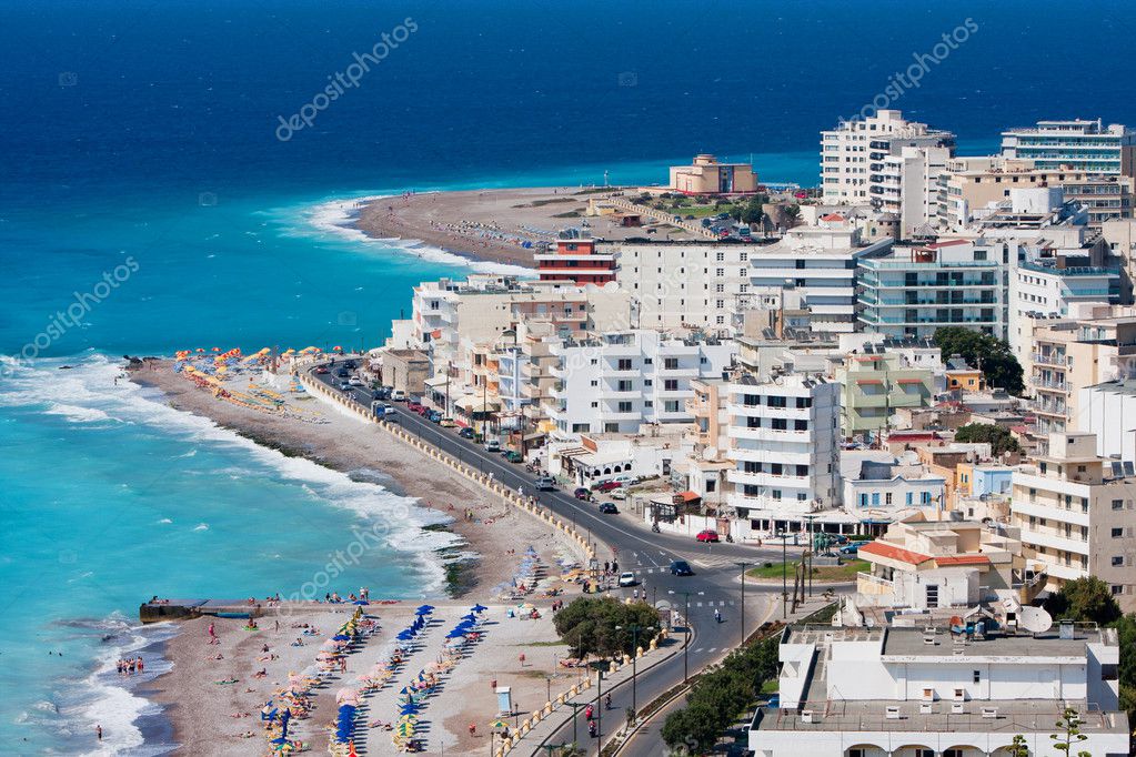 Panorama van Rhodos stad — Stockfoto © adasv #16999933