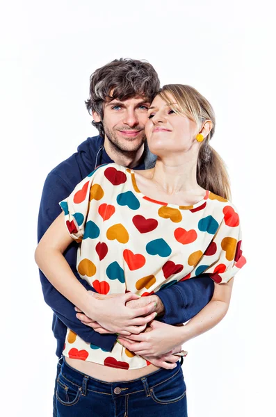 Przytulanie par — Zdjęcie stockowe