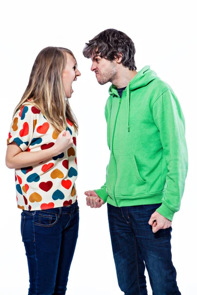 Couple fighting — Stock Photo, Image