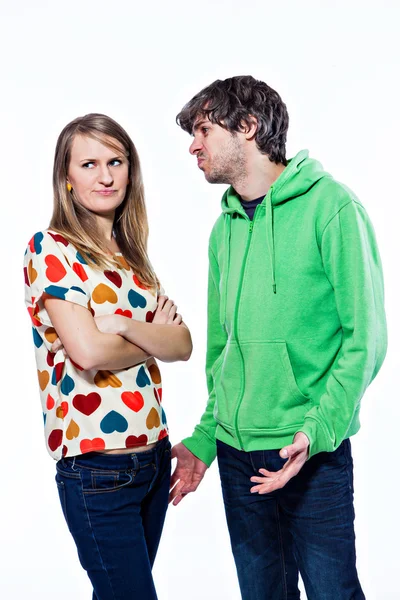 Couple fighting — Stock Photo, Image