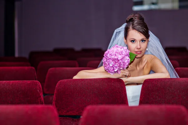 Nevěsta na svatební den — Stock fotografie