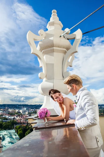 Em um dia de casamento — Fotografia de Stock