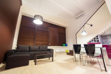 modern loft içinde