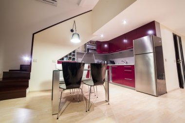 modern loft içinde