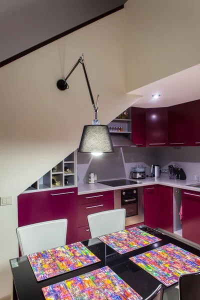 In der modernen Loft-Küche — Stockfoto