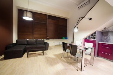 modern loft içinde