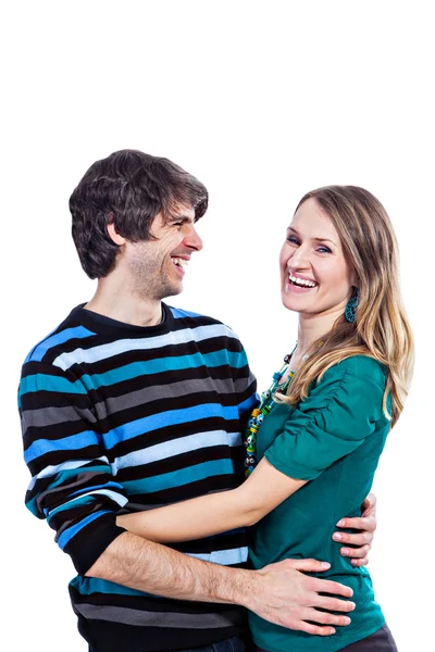 Happy couple hugging — Stock Photo, Image