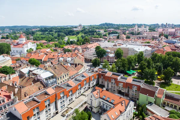 Panorama starego miasta w Wilnie — Zdjęcie stockowe