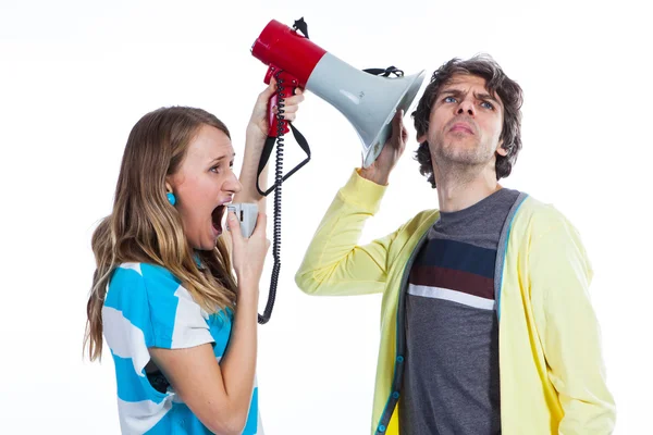 U kunt mijn stem horen — Stockfoto