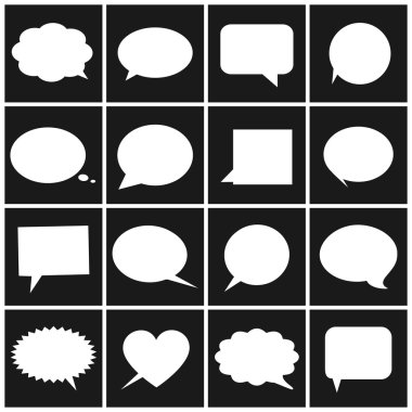 konuşma balonları simgeler