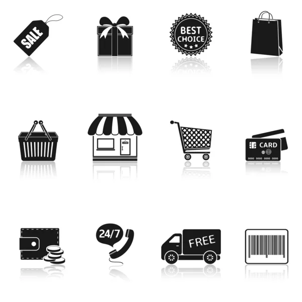 Conjunto de iconos de compras — Vector de stock