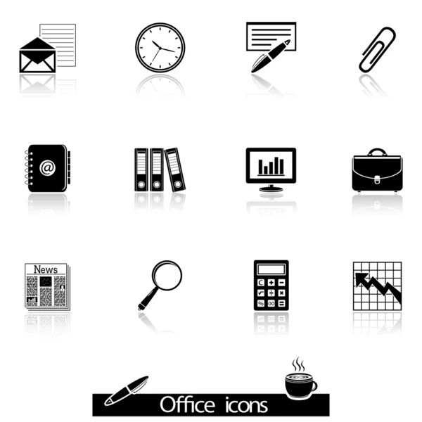 Business & Office Icons — Stock Vector