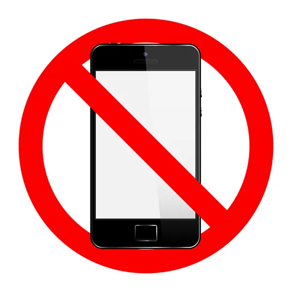 No phone vector sign — Stock Vector