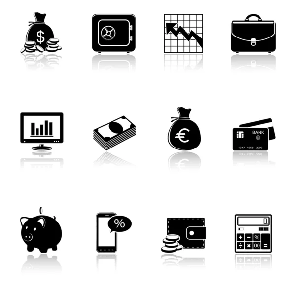 Finance & banking icons set. — Stock Vector