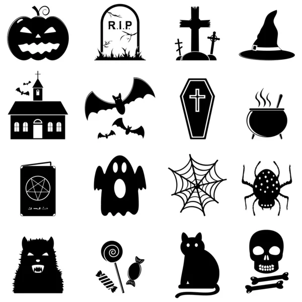 Halloween icon set — Stock Vector