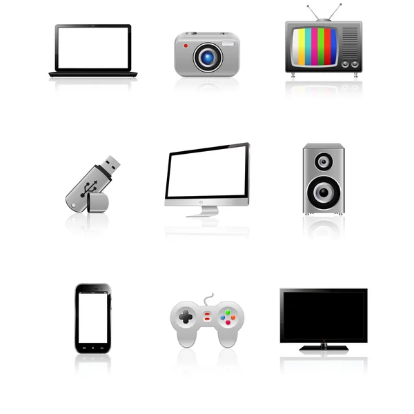 Computer and technology icons — Stock Vector