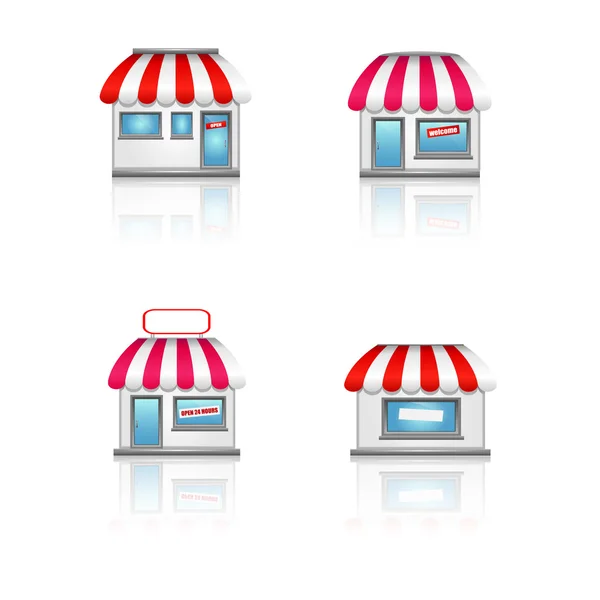 Storefront pictogrammen — Stockvector