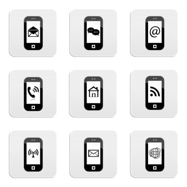 Web düğmeleri, akıllı telefon simgeleri