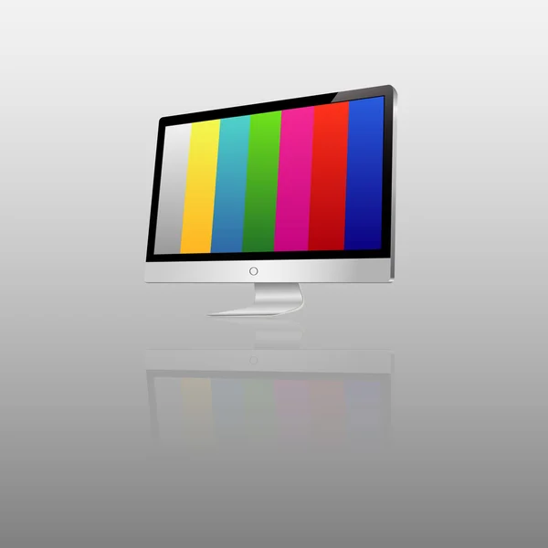 Modern LCD monitor. — Stock Vector