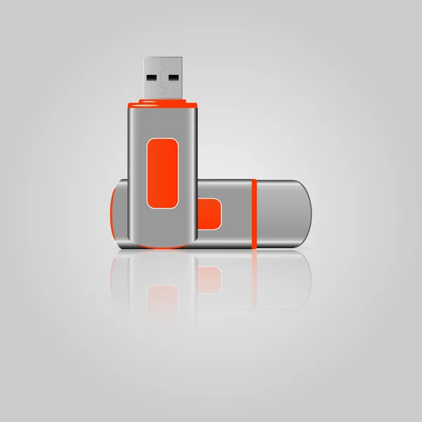 USB Flash drive ícone — Vetor de Stock