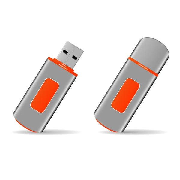 Icono de unidad flash USB — Vector de stock