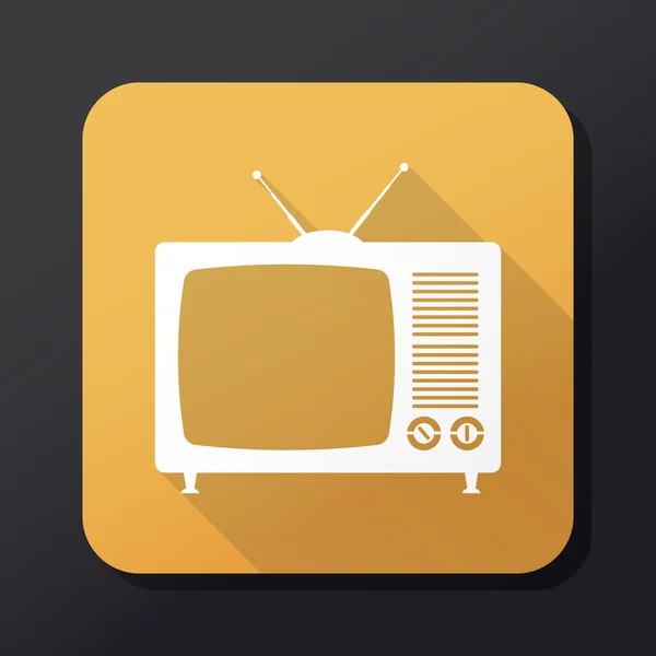 Retro tv icoon — Stockvector