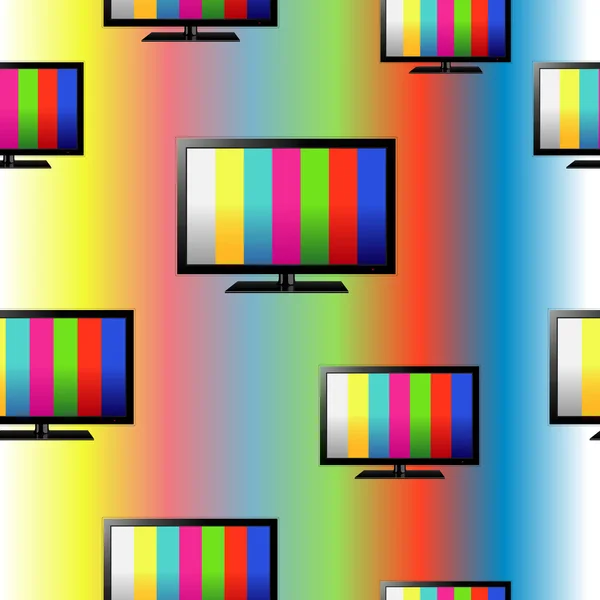 TV seamless pattern. — Stock Vector