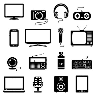bilgisayar ve teknoloji Icon set