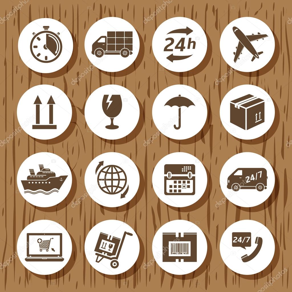 Delivery icon set