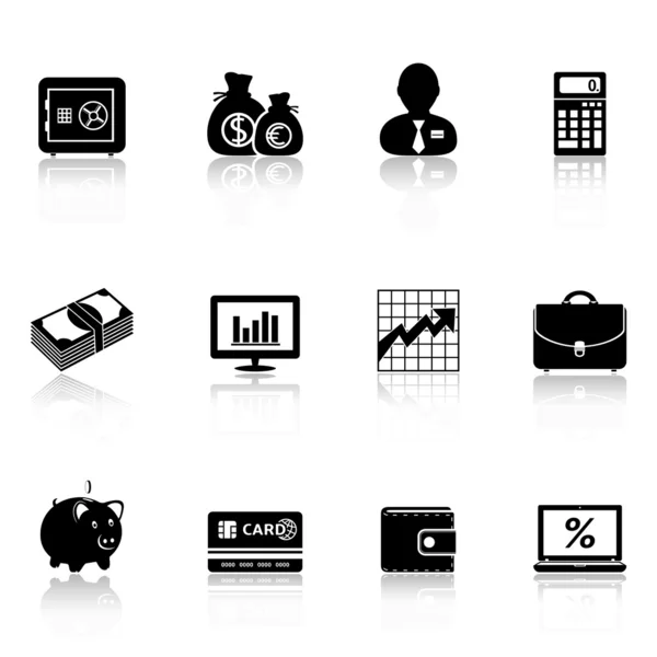 Iconos de negocios — Vector de stock