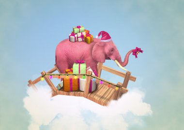 pembe fil yılbaşı kutuları.