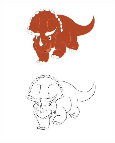 Triceratops — Stockový vektor
