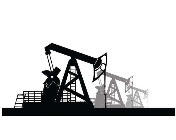 Oil derrick — Stock Vector