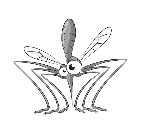 Mosquito de dibujos animados — Vector de stock