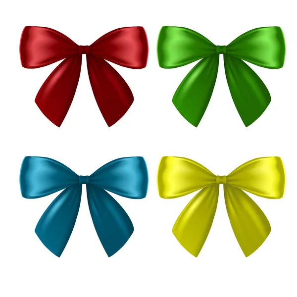 Collection of bows — Stock Vector