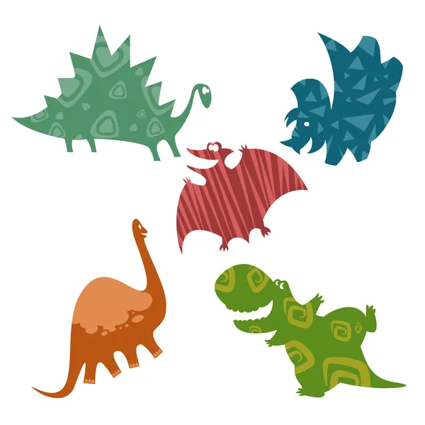 Dětští dinosauři — Stockový vektor