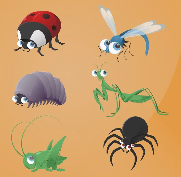 Bugs pictogrammen — Stockvector