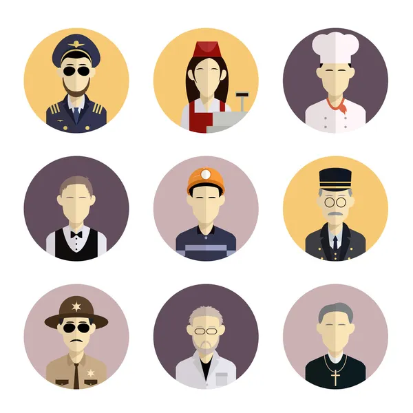 Profession icons 2 — Stock Vector