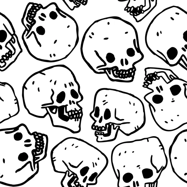 Pattern Made Of Funny Skulls