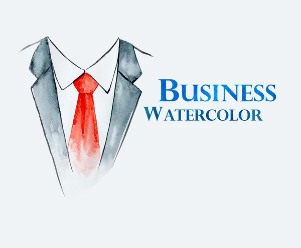 Business suit with tie — Stock Photo, Image