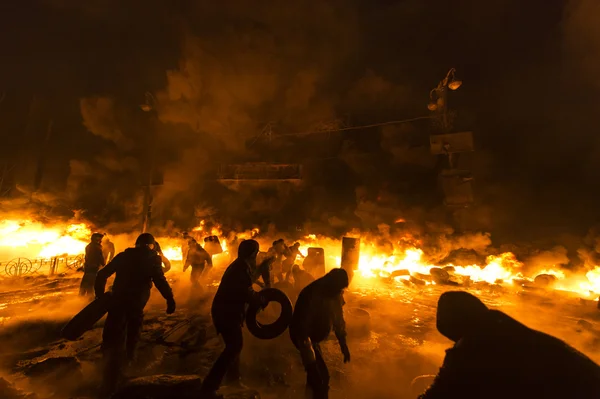 Gatuprotester i kiev — Stockfoto